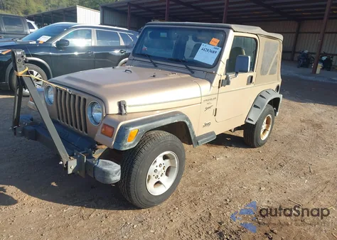 1999 Jeep Wrangler Sport из США, поврежденный, VIN 1J4FY19S9XP454305